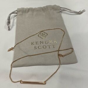 18” Kendra Scott Gold Bar Necklace